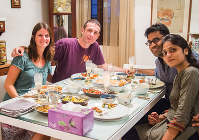 Dine with indian family